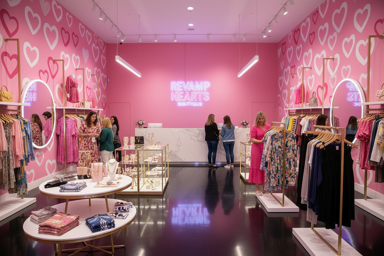 put hearts on the walls